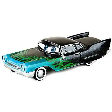 Disney / Pixar Cars Greta Exclusive Diecast Car [Black, Blue/Green Flames]