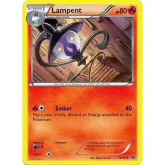 Pokemon Black & White Next Destinies Uncommon Lampent #19
