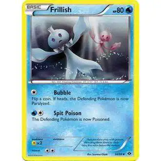 Pokemon Black & White Next Destinies Uncommon Frillish #34 [Reverse Holo]