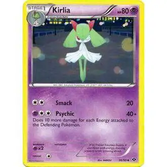 Pokemon Black & White Next Destinies Uncommon Kirlia #56 [Reverse Holo] [Heavily Played]