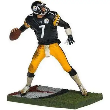 McFarlane Toys NFL Pittsburgh Steelers Sports Football Series 11 Ben Roethlisberger Action Figure [Black Jersey, Damaged Package]