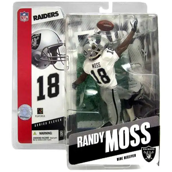 McFarlane Toys NFL Oakland Raiders Sports Picks Football Series 11 Randy Moss Action Figure [White Jersey]