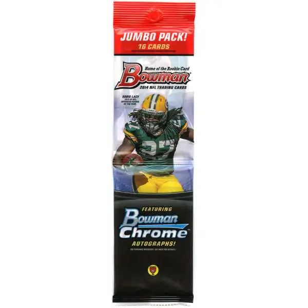 NFL Topps 2014 Bowman Chrome Football Trading Card JUMBO Pack [16 Cards!]