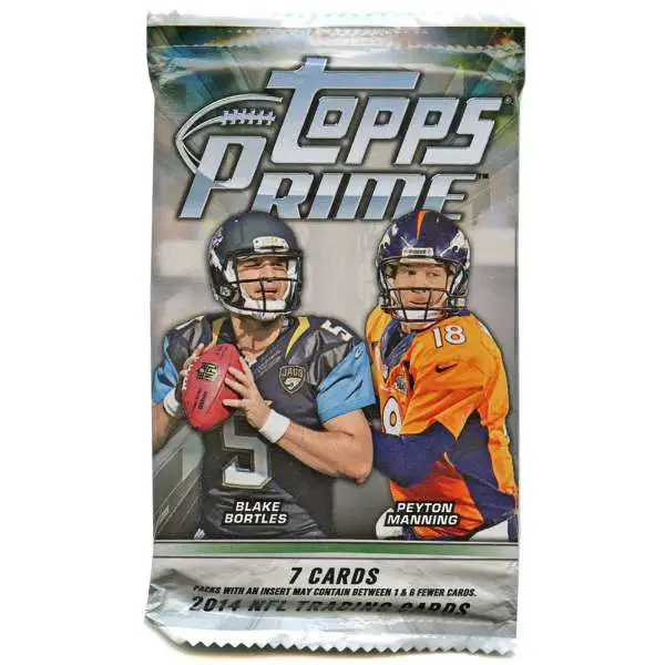 NFL Topps 2014 Prime Football Trading Card Pack [7 Cards]