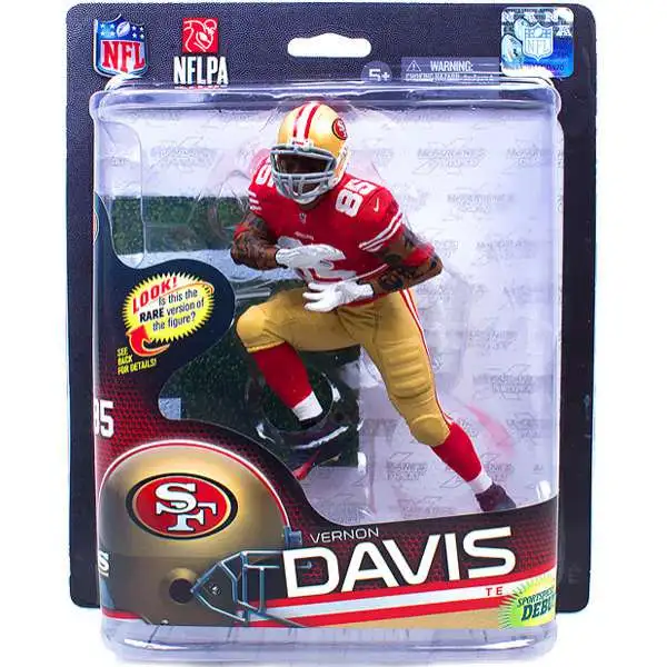 McFarlane Toys NFL San Francisco 49ers Sports Picks Football Series 32 Vernon Davis Action Figure [Red Jersey]