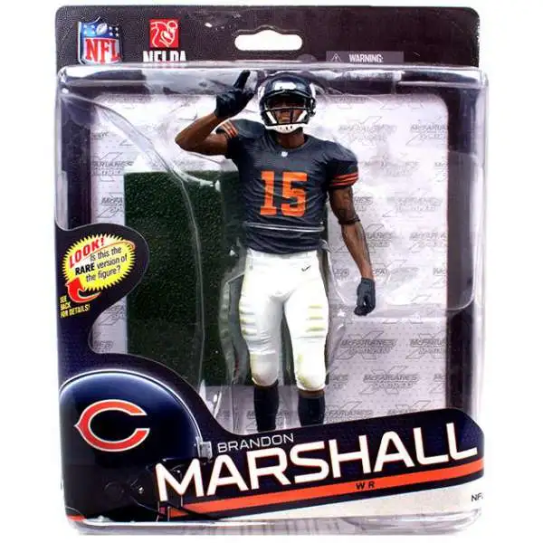 McFarlane Toys NFL Chicago Bears Sports Picks Football Series 34 Brandon Marshall Collector Level Action Figure [Classic Uniform, Damaged Package]