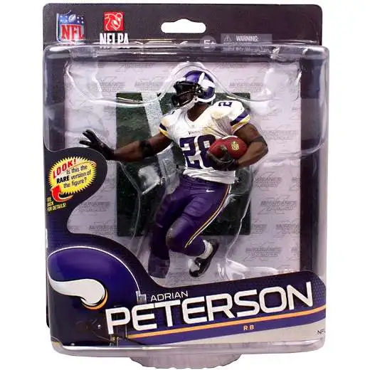 McFarlane Toys NFL Minnesota Vikings Sports Picks Football Series 34 Adrian Peterson Action Figure [White Jersey]