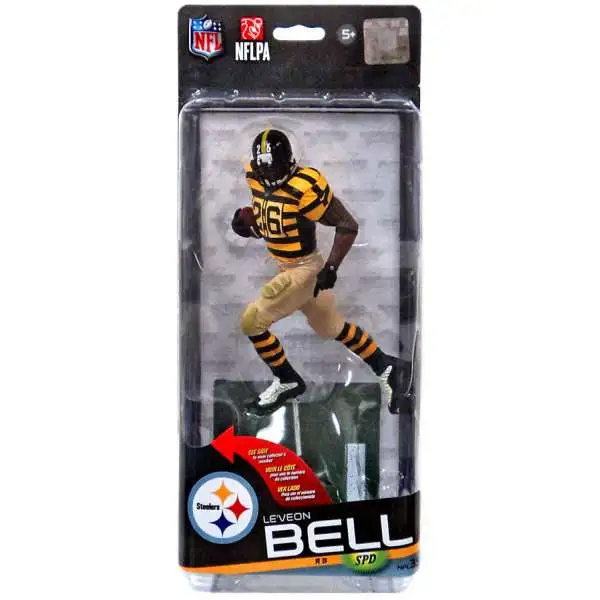 McFarlane Toys NFL Pittsburgh Steelers Sports Picks Football Series 35 Le'Veon Bell Action Figure [Bumblebee Striped Jersey Variant]