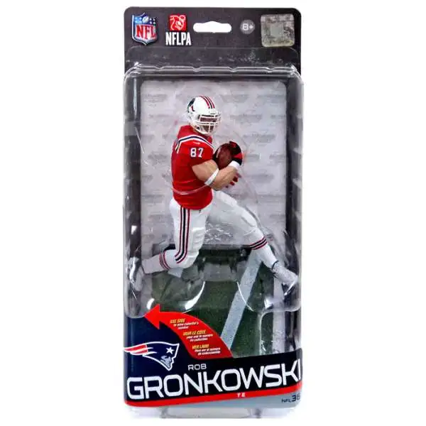 McFarlane Toys NFL New England Patriots Sports Picks Football Series 36 Rob Gronkowski Action Figure [Red Jersey, White Pants]