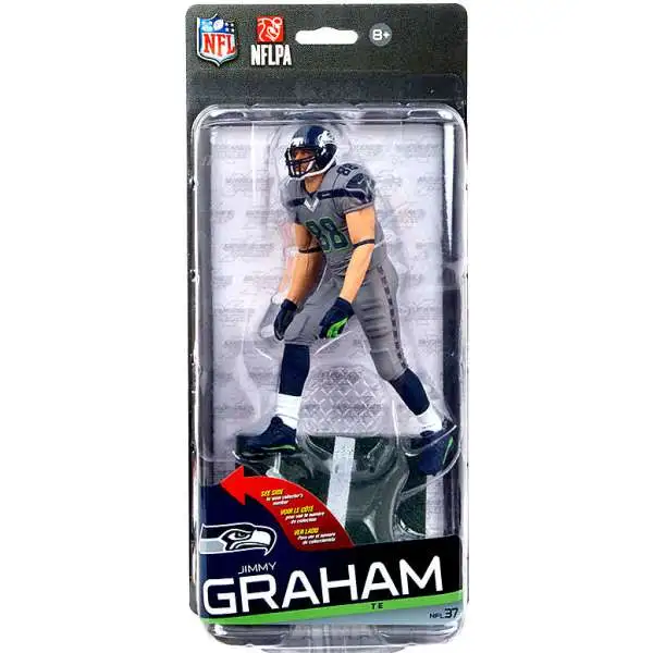 McFarlane Toys NFL Seattle Seahawks Sports Picks Football Series 37 Jimmy Graham Action Figure [Grey Uniform]