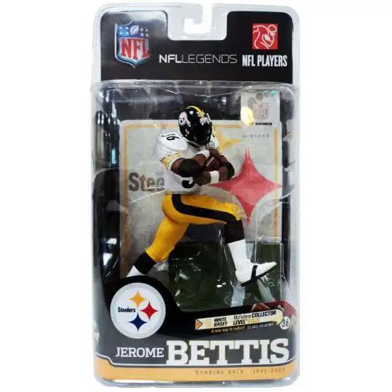 McFarlane Toys NFL Pittsburgh Steelers Sports Picks Football Legends Series 6 Jerome Bettis Action Figure [White Jersey]