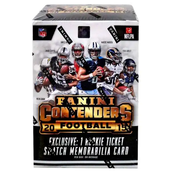 NFL Panini 2015 Contenders Football Trading Card BLASTER Box [5 Packs, 1 Memorabilia Card]
