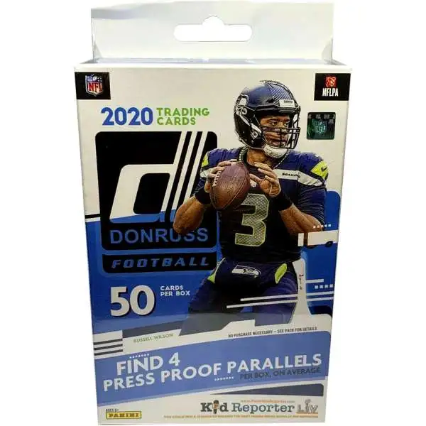 NFL Panini 2020 Donruss Football Trading Card HANGER Box [50 Cards]