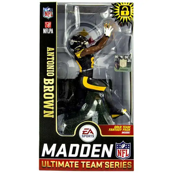 McFarlane Toys NFL Pittsburgh Steelers EA Sports Madden 19 Ultimate Team Series 1 Antonio Brown Action Figure [Black Pants]
