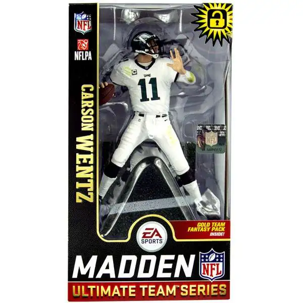 McFarlane Toys NFL Philadelphia Eagles EA Sports Madden 19 Ultimate Team Series 1 Carson Wentz Action Figure [White Pants]