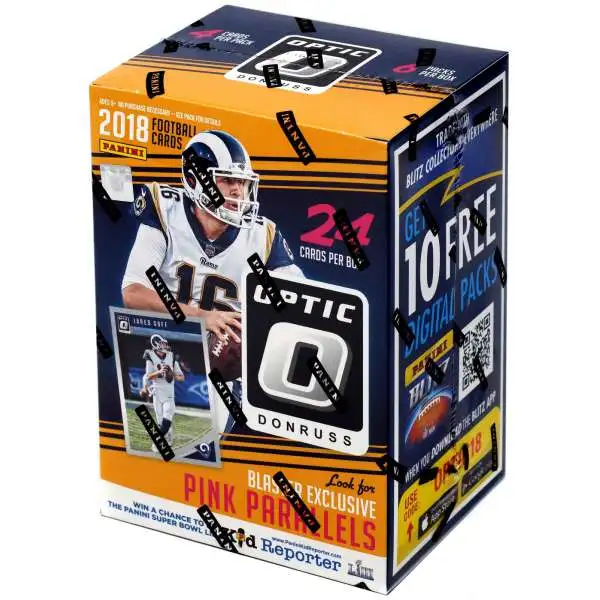 NFL Panini 2018 Donruss Optic Football Trading Card BLASTER Box [6 Packs]
