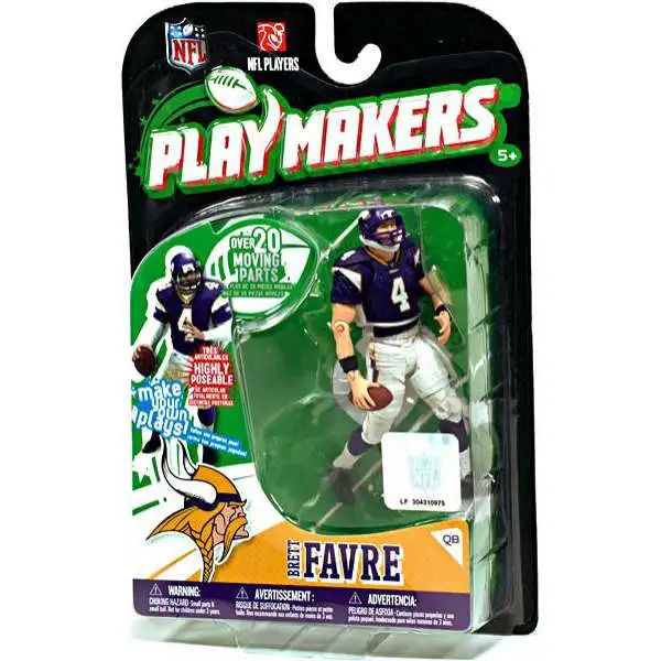 McFarlane Toys NFL Minnesota Vikings Playmakers Series 1 Brett Favre Action Figure
