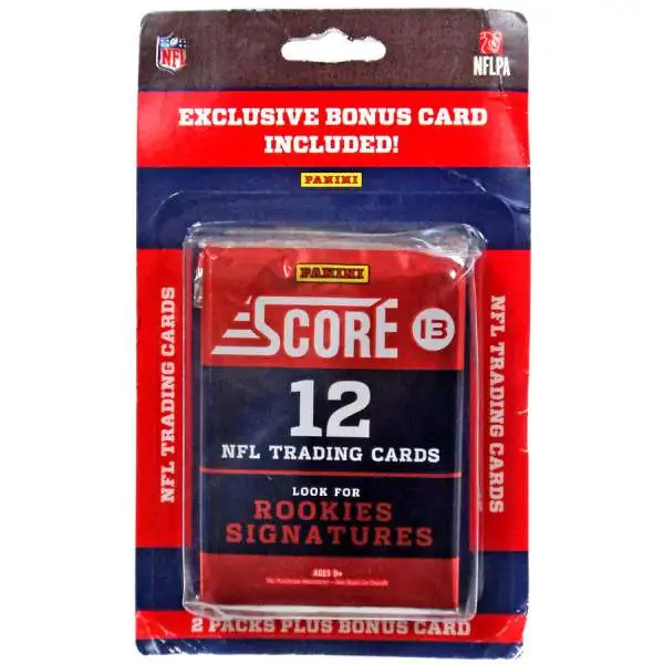 NFL Panini 2013 Score Football Trading Card Blister 2-Pack [24 Cards Total]