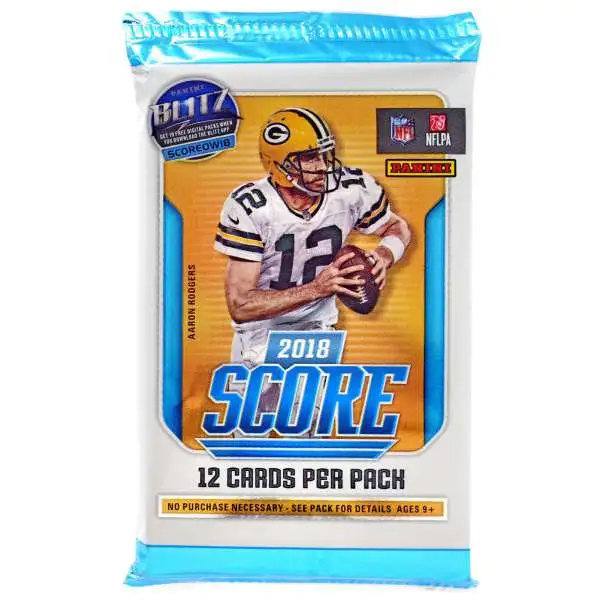 NFL Panini 2018 Score Football Trading Card RETAIL Pack [12 Cards]