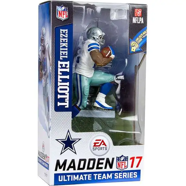 McFarlane Toys NFL Dallas Cowboys EA Sports Madden 17 Ultimate Team Series 2 Ezekiel Elliott Action Figure [White Jersey, Blue Pants]