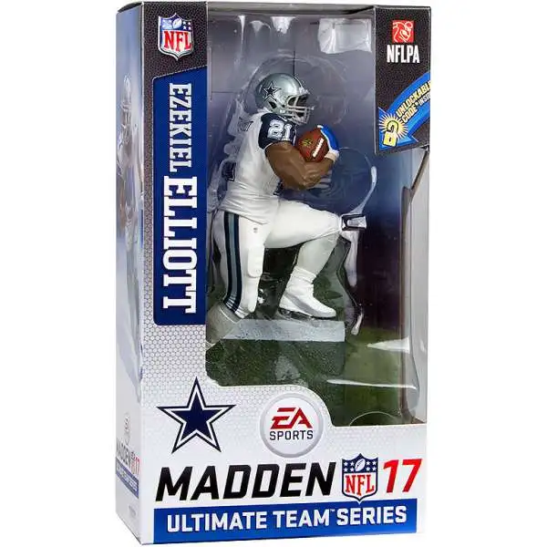 McFarlane Toys NFL Dallas Cowboys EA Sports Madden 17 Ultimate Team Series 2 Ezekiel Elliott Action Figure [Color Rush Uniform - White Pants]