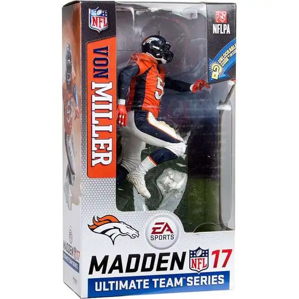 McFarlane Toys NFL Denver Broncos EA Sports Madden 17 Ultimate Team Series 2 Von Miller Action Figure [Orange Jersey]