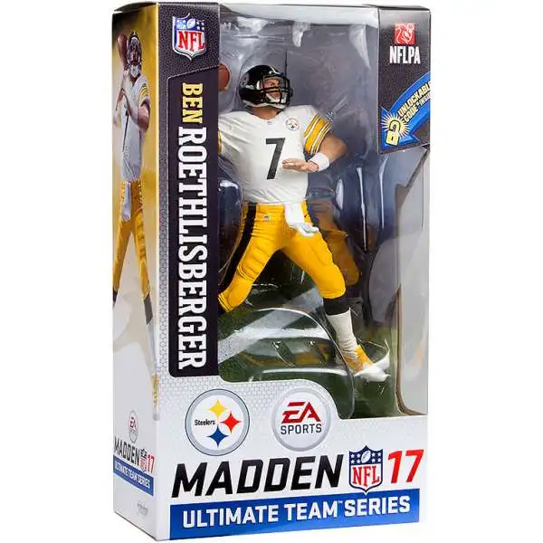 McFarlane Toys NFL Pittsburgh Steelers EA Sports Madden 17 Ultimate Team Series 2 Ben Roethlisberger Action Figure [White Jersey]