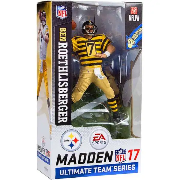 McFarlane Toys NFL Pittsburgh Steelers EA Sports Madden 17 Ultimate Team Series 2 Ben Roethlisberger Action Figure [Throwback Jersey]