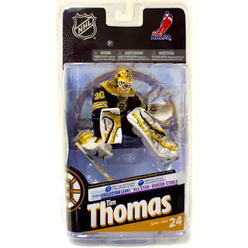 McFarlane Toys NHL Boston Bruins Sports Picks Hockey Series 24 Tim Thomas Action Figure [Black Jersey]