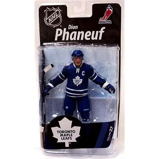 McFarlane Toys NHL Toronto Maple Leafs Sports Picks Hockey Series 27 Dion Phaneuf Action Figure [Blue Jersey]