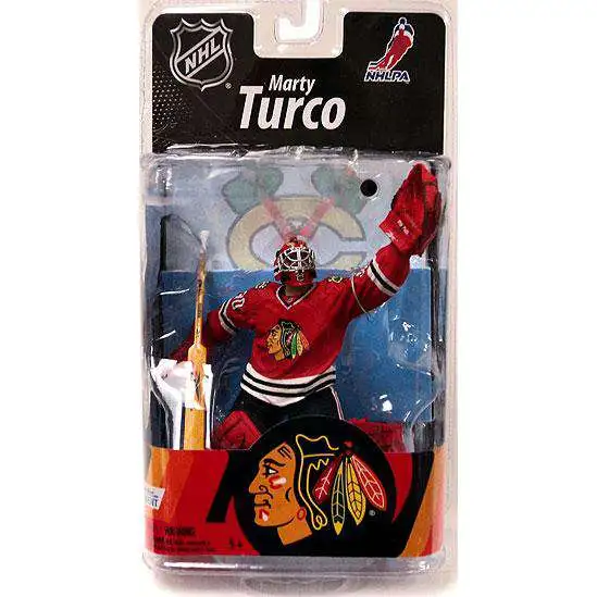 McFarlane Toys NHL Chicago Blackhawks Sports Hockey Series 27 Marty Turco Action Figure [Red Jersey]