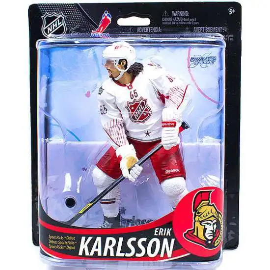 McFarlane Toys NHL Ottawa Senators Sports Hockey Hockey Series 33 Erik Karlsson Action Figure [White Jersey]
