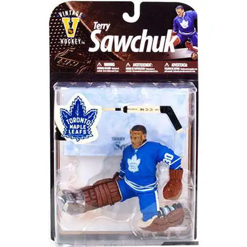 McFarlane Toys NHL Toronto Maple Leafs Sports Hockey Legends Series 8 Terry Sawchuk Action Figure [Blue Jersey]