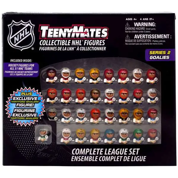 NHL TeenyMates Hockey Series 2 Goalies 32-Piece Complete League Set