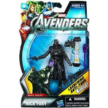 Marvel Avengers Movie Series Assault Squad Nick Fury Action Figure