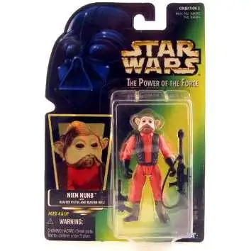Star Wars Return of the Jedi Power of the Force POTF2 Collection 2 Nien Nunb Action Figure [Hologram Card]