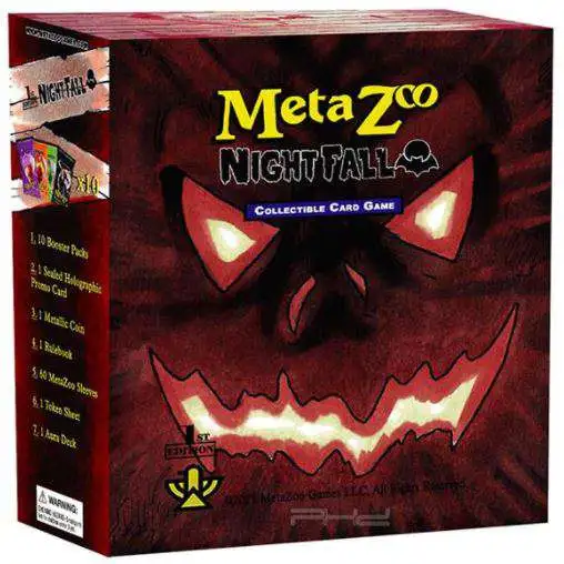 MetaZoo Trading Card Game Cryptid Nation Nightfall Spellbook [1st Edition, 10 Booster Packs, 1 Holo Promo Card, 160 Sleeves & More]