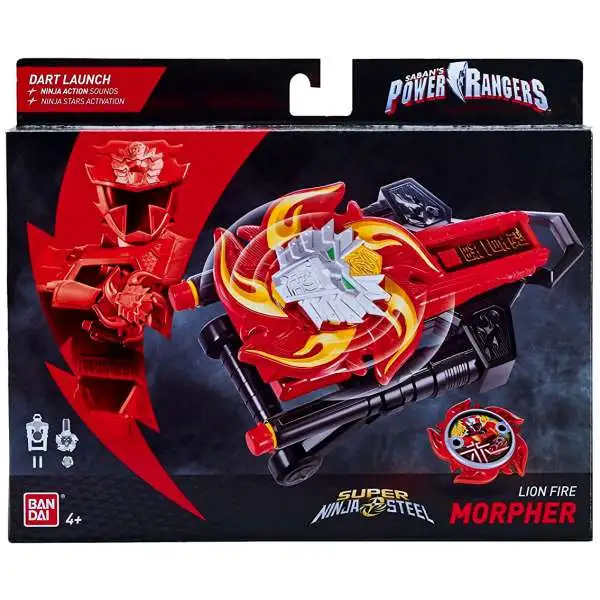 Power Rangers Ninja Steel Lion Fire Morpher Roleplay Toy