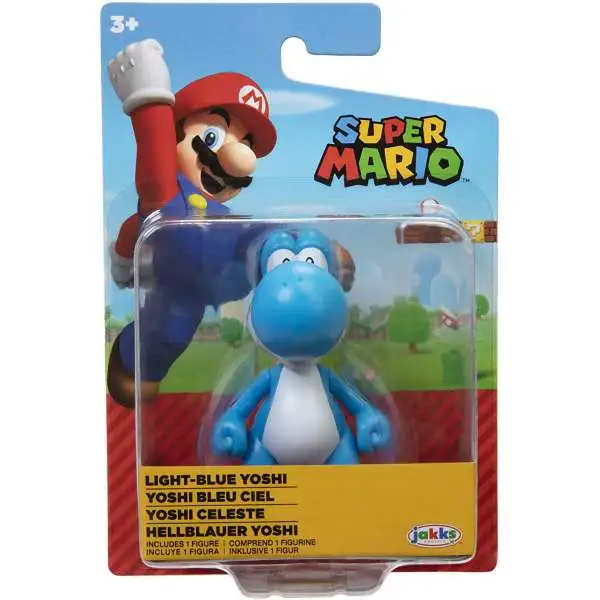 World of Nintendo Super Mario Wave 27 Light Blue Yoshi 2.5-Inch Mini Figure