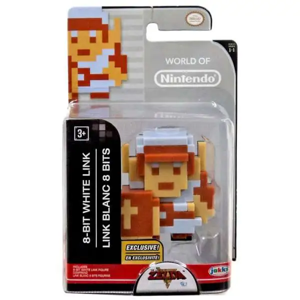 World of Nintendo Legend of Zelda 8-Bit White Link Exclusive 2.5-Inch Mini Figure