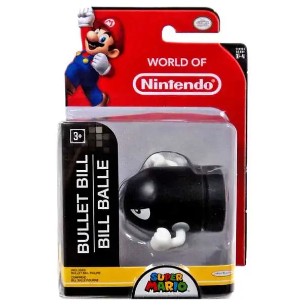 World of Nintendo Super Mario Bullet Bill 2.5 Mini Figure