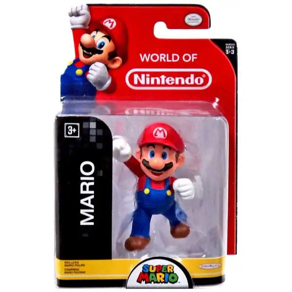 World of Nintendo Super Mario Mario 2.5-Inch Mini Figure [Jumping, Damaged Package]