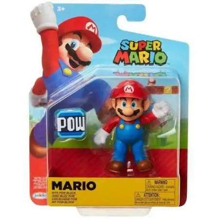 World of Nintendo Super Mario Wave 20 Mario Action Figure [POW Block]