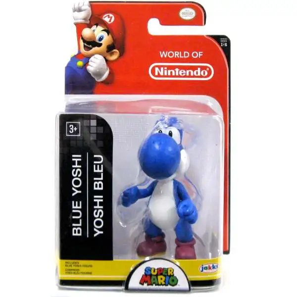 World of Nintendo Super Mario Blue Yoshi 2.5-Inch Mini Figure