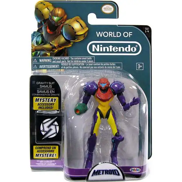 World of Nintendo Series 4 Samus Gravity Suit Action Figure [With Power Ball]
