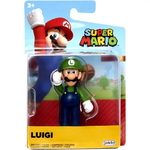 World of Nintendo Super Mario Standing Luigi 2.5-Inch Mini Figure