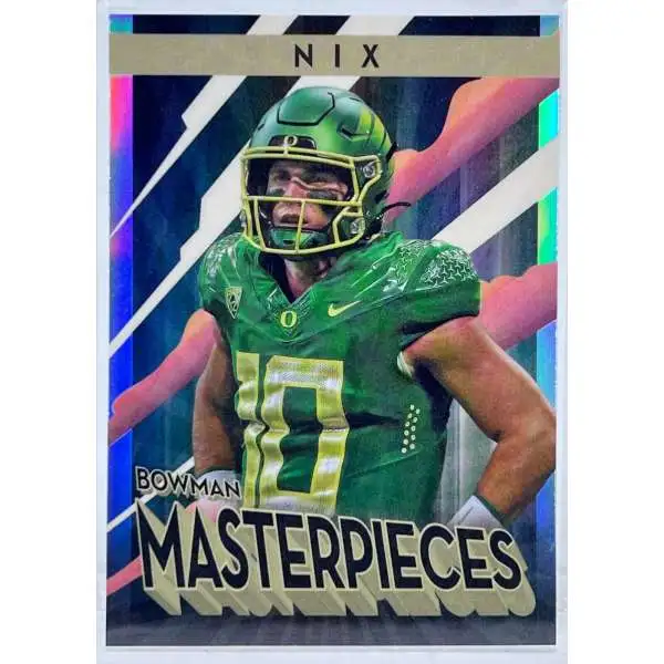 NFL Topps 2022 Bowman's Best University Football Masterpieces Bo Nix BM-6 [Rookie]