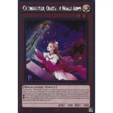 YuGiOh Noble Knights of the Round Table Platinum Rare Gwenhwyfar, Queen of Noble Arms NKRT-EN012