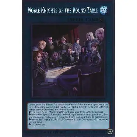 YuGiOh Platinum Rare Noble Knights of the Round Table NKRT-EN018