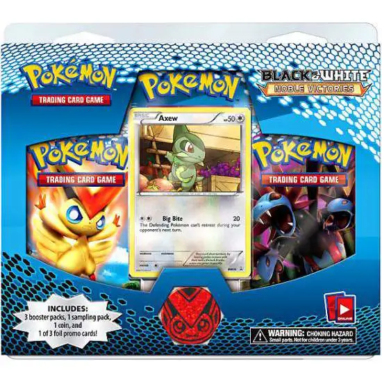 Pokemon Trading Card Game Black & White Noble Victories Axew Special Edition [3 Booster Packs, Promo Card & Coin]